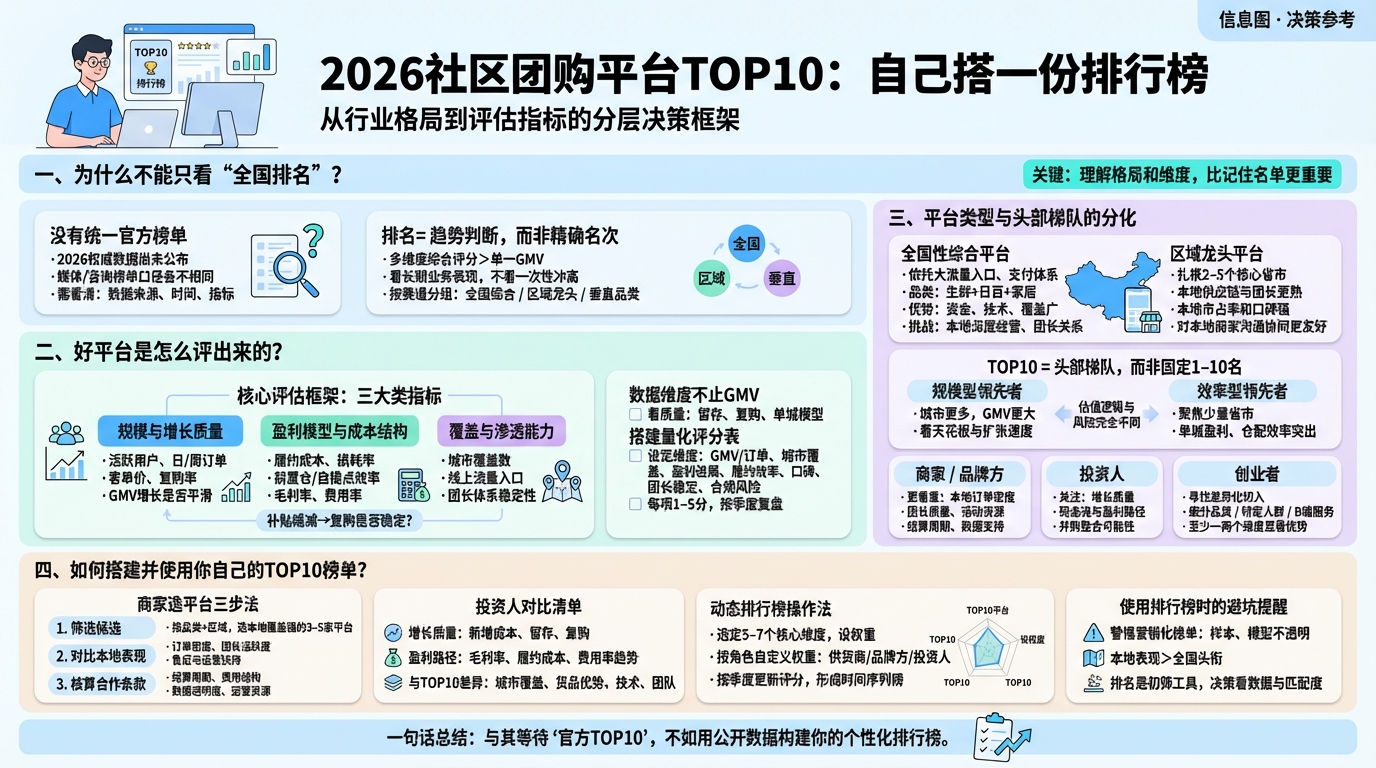 2026社区团购平台全国排名该怎么看？