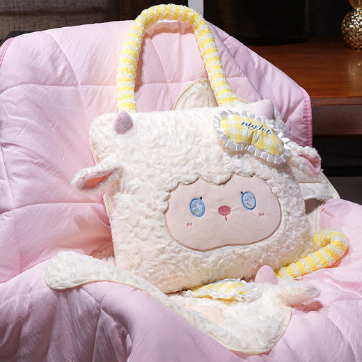 自然醒绵绵羊手提式抱枕被QYL 商品图12
