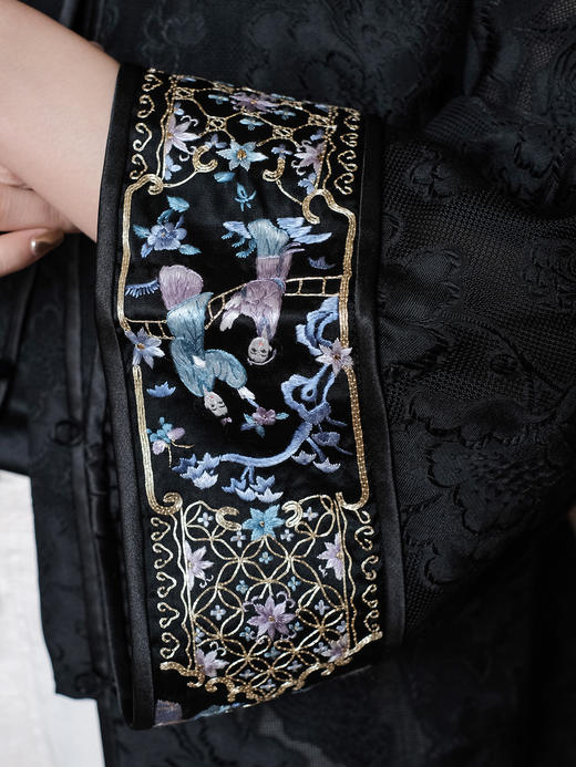 盛唐牡丹大师系列-卢梅红 |手绣西厢花罗外套 商品图3