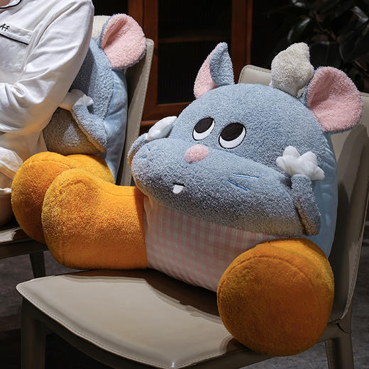 自然醒大厨芝士鼠大脚拥抱式腰靠QYL 商品图10