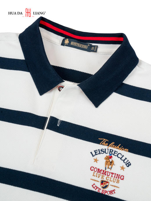 男装26春夏新品反领POLO条纹短袖2294-88019 商品图4