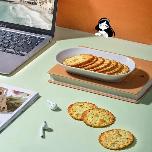 【嘉顿】香葱薄饼干 100g | 咸香薄脆·一口回香 | 宿舍解馋·加班能量 商品图3