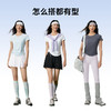 魔力薇薇水波纹抽绳运动T恤女2026夏季新款轻薄磨毛显瘦纤腰上衣 商品缩略图4