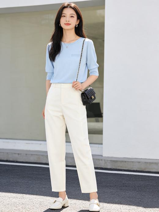 预售 臣禾【省心烟管裤】	【镰刀裤】梨形救星小个子九分裤舒柔特通勤休闲裤	9261060103 商品图11