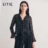 EITIE爱特爱气质V领显瘦通勤法式波点上衣2026夏季新款8609303 商品缩略图0