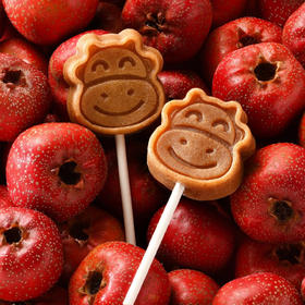 「0糖版」蓝莓山楂棒棒糖｜只有4样成份：蓝莓，山楂，苹果，红枣