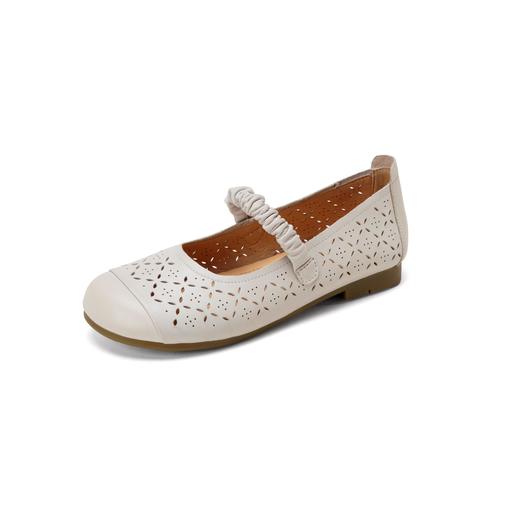 【羊皮革】西村名物2026年夏季新款猪皮垫舒适低跟镂空玛丽珍洞洞空鞋T26AH18421 商品图7