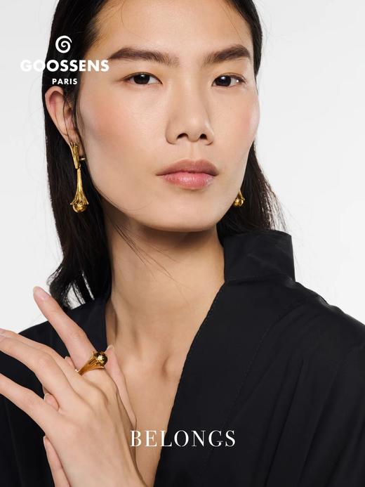 北京仓｜Goossens Paris-CELESTE-星轨流光 彗星 金色 纹理 戒指［法国设计师］ 商品图1