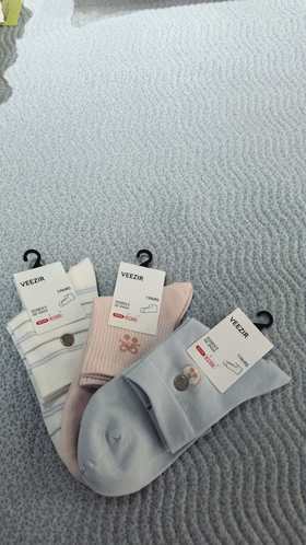 维织WZ707/709精梳棉女袜22-24cm