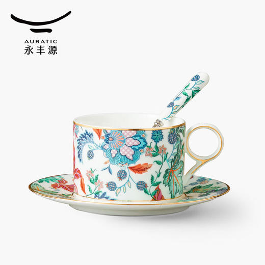 国瓷永丰源 幸福满园3头咖啡杯-白底花纸（200ml） 商品图5