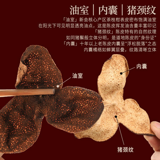 正安·陈皮礼盒 足年干仓陈化 精选茶枝柑大红皮 高端礼盒 自饮典藏双适宜 商品图5