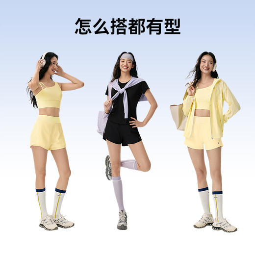 魔力薇薇软弹冰假两件速干短裤女2026夏新款防走光网球跑步运动裤 商品图4