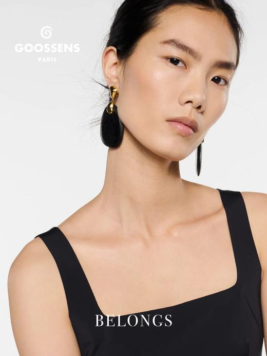 北京仓｜Goossens Paris-SOLSTICE-至日 金色 黑色 耳夹［法国设计师］ 商品图0