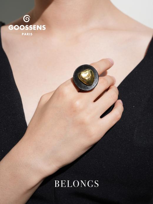 北京仓｜Goossens Paris-SOLSTICE-至日 金色 黑色 橡木 戒指［法国设计师］ 商品图0