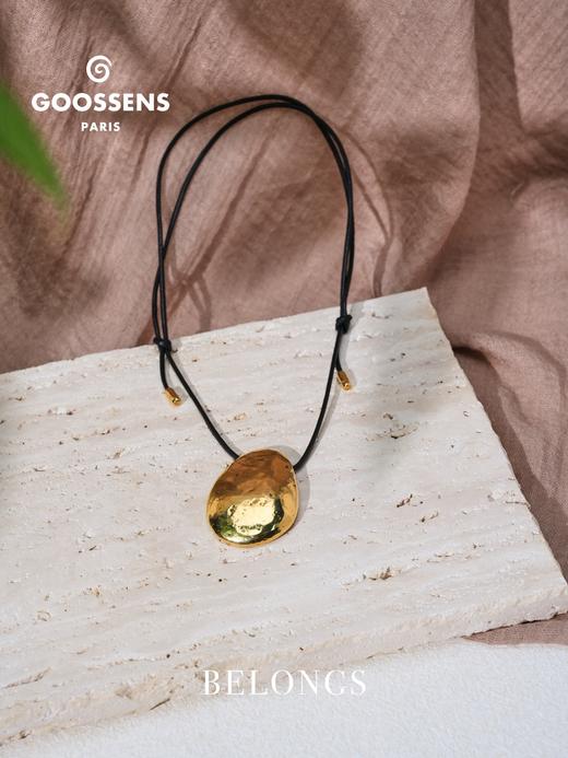 北京仓｜Goossens Paris-SOLSTICE-至日 金色 皮革 吊坠 项链［法国设计师］ 商品图2