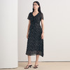 EITIE爱特爱2026夏季新款法式波点时尚通勤显瘦复古连衣裙8607329 商品缩略图1