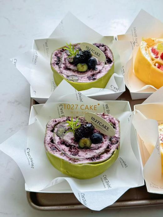 1027CAKE  |  毛巾水果千层卷 芒果，杂果，桑葚莓果 （拍下备注口味） 商品图9