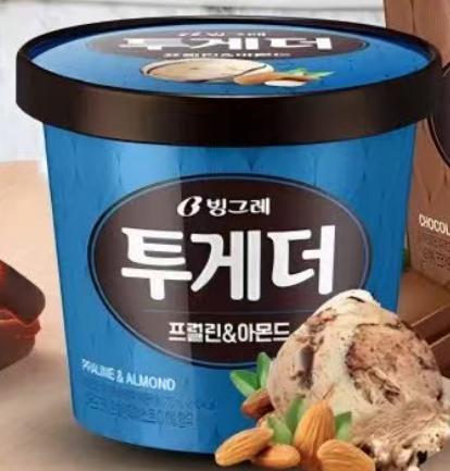 宾格瑞图盖特果子露杏仁味桶装투게더프란린아몬드710G 商品图0