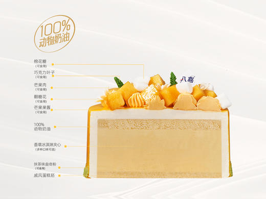 ⭐【夏屿之芒】4英寸冰淇淋/水果蛋糕 商品图2