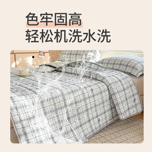 【初夏焕新】自然醒13070全棉卡通防滑床褥床垫13372抗菌床护垫四季通用薄款床褥垫防滑褥子席梦思保护垫床铺垫LN 商品图5