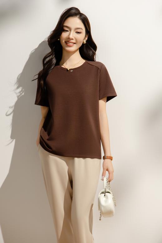 LS竹纤维女士时尚精致半袖81039 商品图1