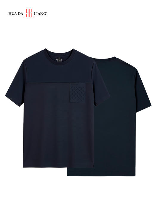 男装26春夏新品圆领左胸袋短袖T恤2219-GA5705 商品图1