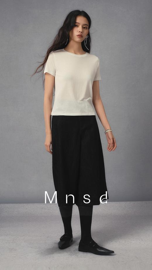 LS竹纤维莱赛尔亚麻简约女半袖6047 商品图2