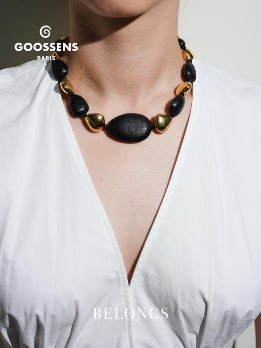 北京仓｜Goossens Paris-SOLSTICE-至日 金色 黑色 橡木 项链［法国设计师］ 商品图1