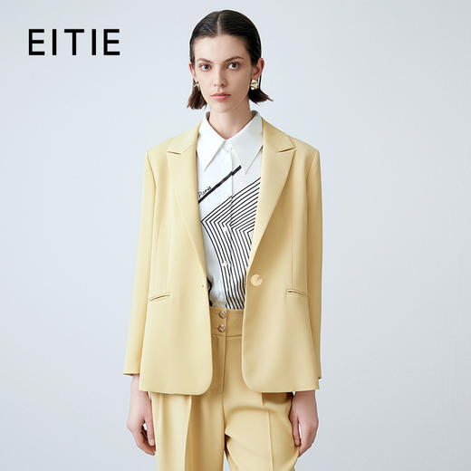 EITIE爱特爱春季新款简约通勤西装外套女7703407 商品图0