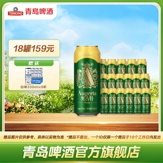青岛啤酒奥古特500ml*18罐 商品图0