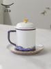 国瓷永丰源 先生瓷-四海升平三件套盖杯 （370ml-海浪版） 商品缩略图5
