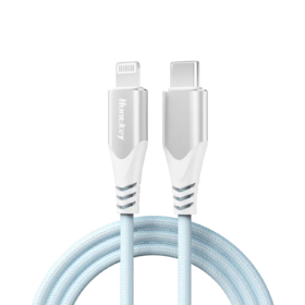 HUNTKEY航嘉 USB-C 编织数据线 60W 蓝色 1.5m