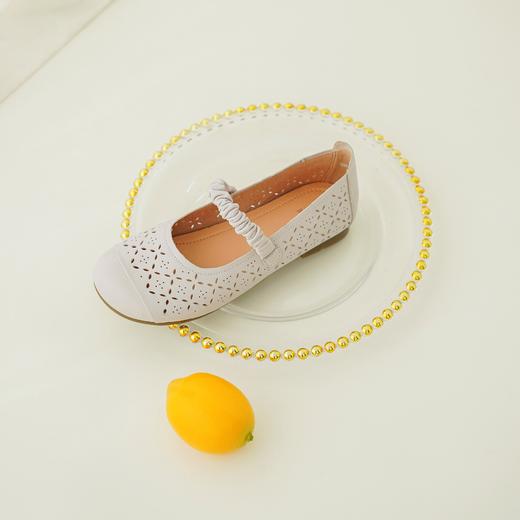 【羊皮革】西村名物2026年夏季新款猪皮垫舒适低跟镂空玛丽珍洞洞空鞋T26AH18421 商品图5