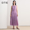 EITIE爱特爱2026夏季新款精致气质圆领无袖收腰礼服连衣裙8677309 商品缩略图1