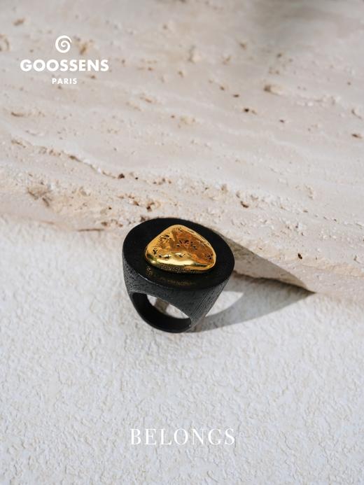 北京仓｜Goossens Paris-SOLSTICE-至日 金色 黑色 橡木 戒指［法国设计师］ 商品图2
