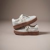 【牛剖层皮革】西村名物2026年春季新款半羊皮内里防滑厚底系带休闲鞋板鞋德训鞋X26AM18211 商品缩略图3