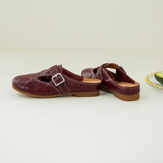 【羊皮革】西村名物2026年夏季新款猪皮半里/猪皮垫前包后空一脚蹬穆勒拖鞋X26AH1789 商品图3