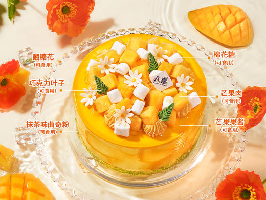 ⭐【夏屿之芒】4英寸冰淇淋/水果蛋糕 商品图1