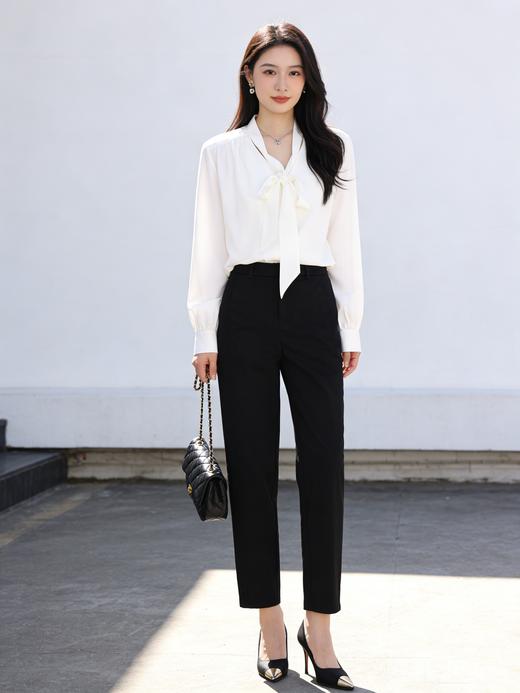 预售 臣禾【省心烟管裤】	【镰刀裤】梨形救星小个子九分裤舒柔特通勤休闲裤	9261060103 商品图10