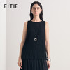 EITIE爱特爱2026夏季新款显瘦简约时尚通勤压褶无袖上衣8613306 商品缩略图0