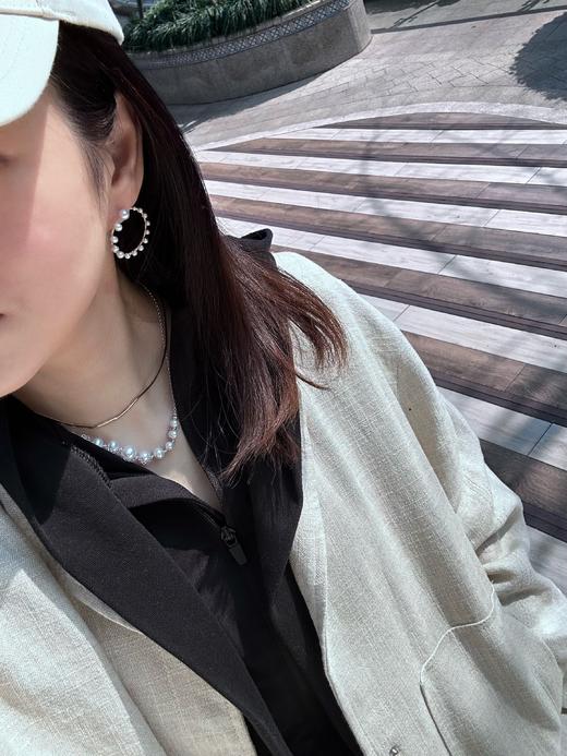 SpoiledBrat Jewelry纯银几何珍珠项链长链 商品图8