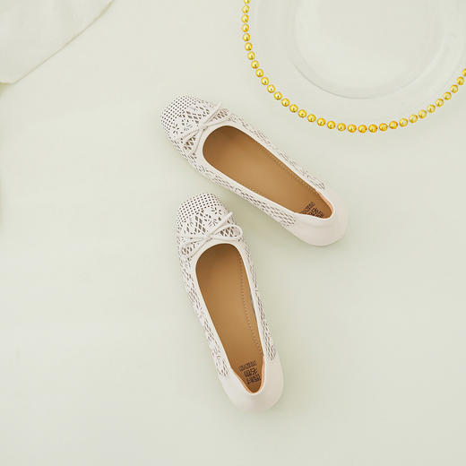 【牛皮革】西村名物2026年夏季新款网布里/羊皮垫舒适低跟镂空洞洞空鞋T26AH18461 商品图4