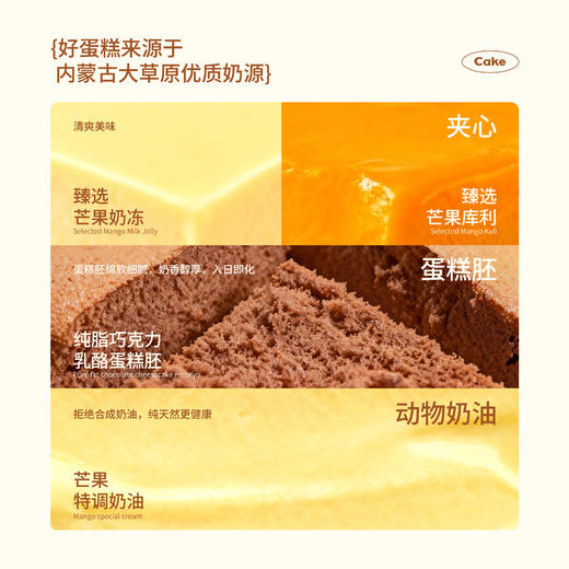 【同城配送】海鹏-香芒假日动物奶油蛋糕 商品图1