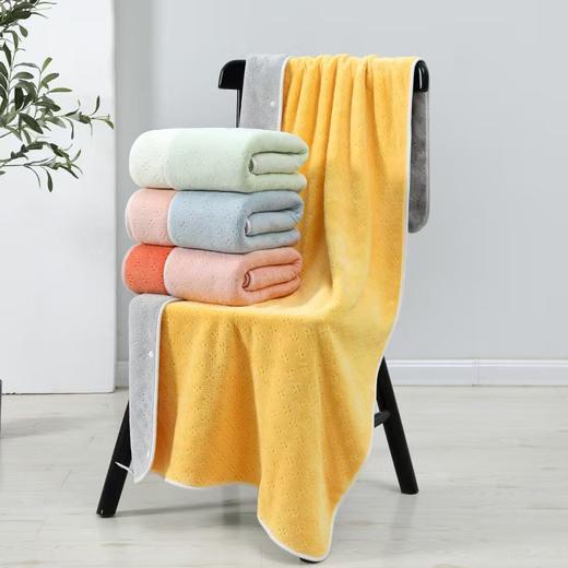 雅鹿9621双色珊瑚绒浴巾70*140cm 商品图0