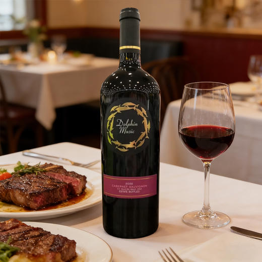 音乐海豚赤霞珠葡萄酒750ml/012563 口感柔和结构清晰 商品图0