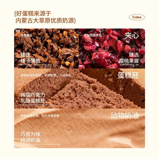 【同城配送】海鹏-车厘子黑森林动物奶油蛋糕 商品图1