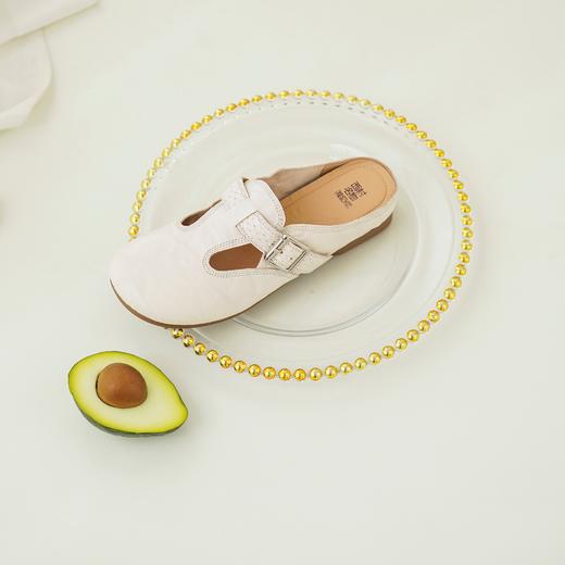 【羊皮革】西村名物2026年夏季新款猪皮半里/猪皮垫前包后空一脚蹬穆勒拖鞋X26AH1789 商品图4