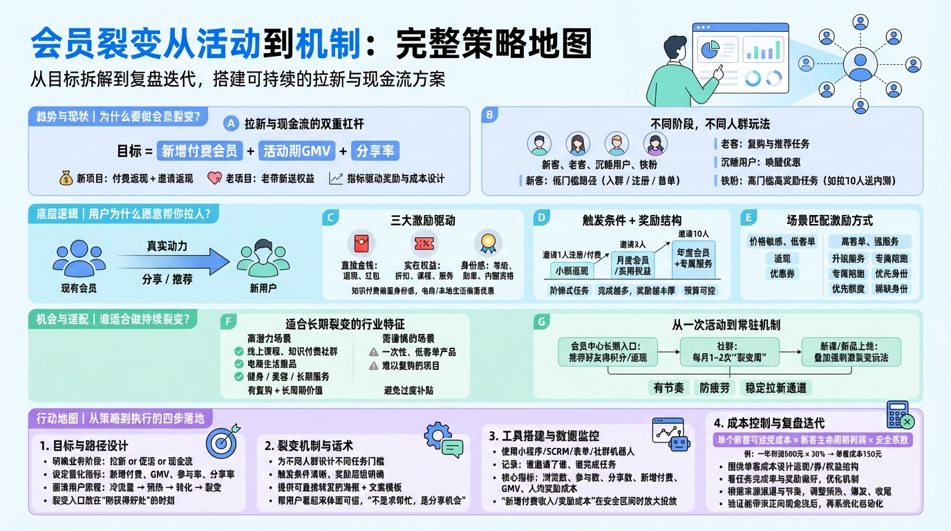 一、先想清楚目的：裂变是为谁、为啥做？