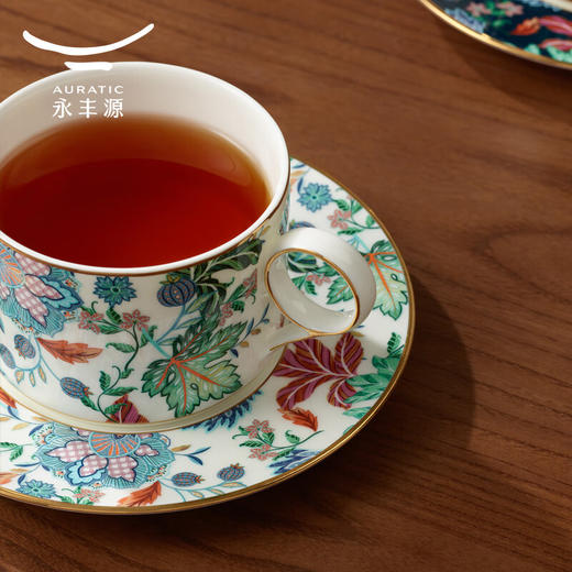 国瓷永丰源 幸福满园3头咖啡杯-白底花纸（200ml） 商品图2