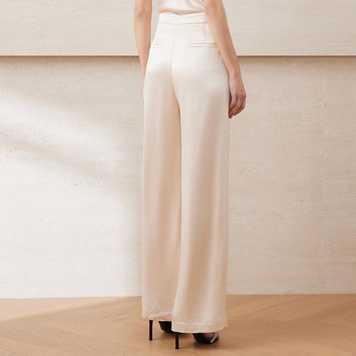 EITIE爱特爱春季新款高腰气质通勤纯色显瘦裤子7705416 商品图4